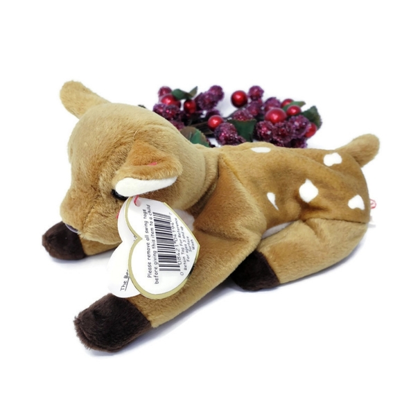 "Whisper" Vintage Original Ty Beanie Babies Fawn with tag - Picture 5 of 9